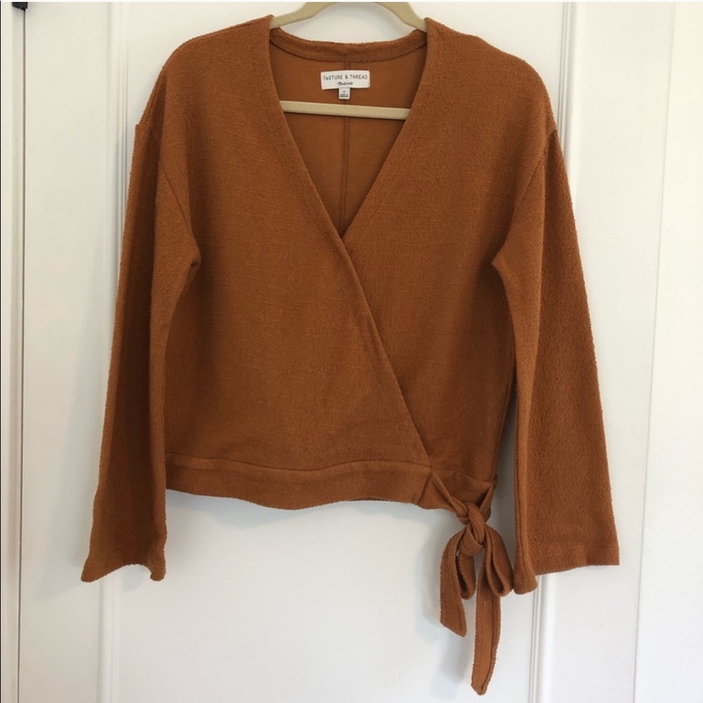 Madewell Texture and Thread Wrap Top